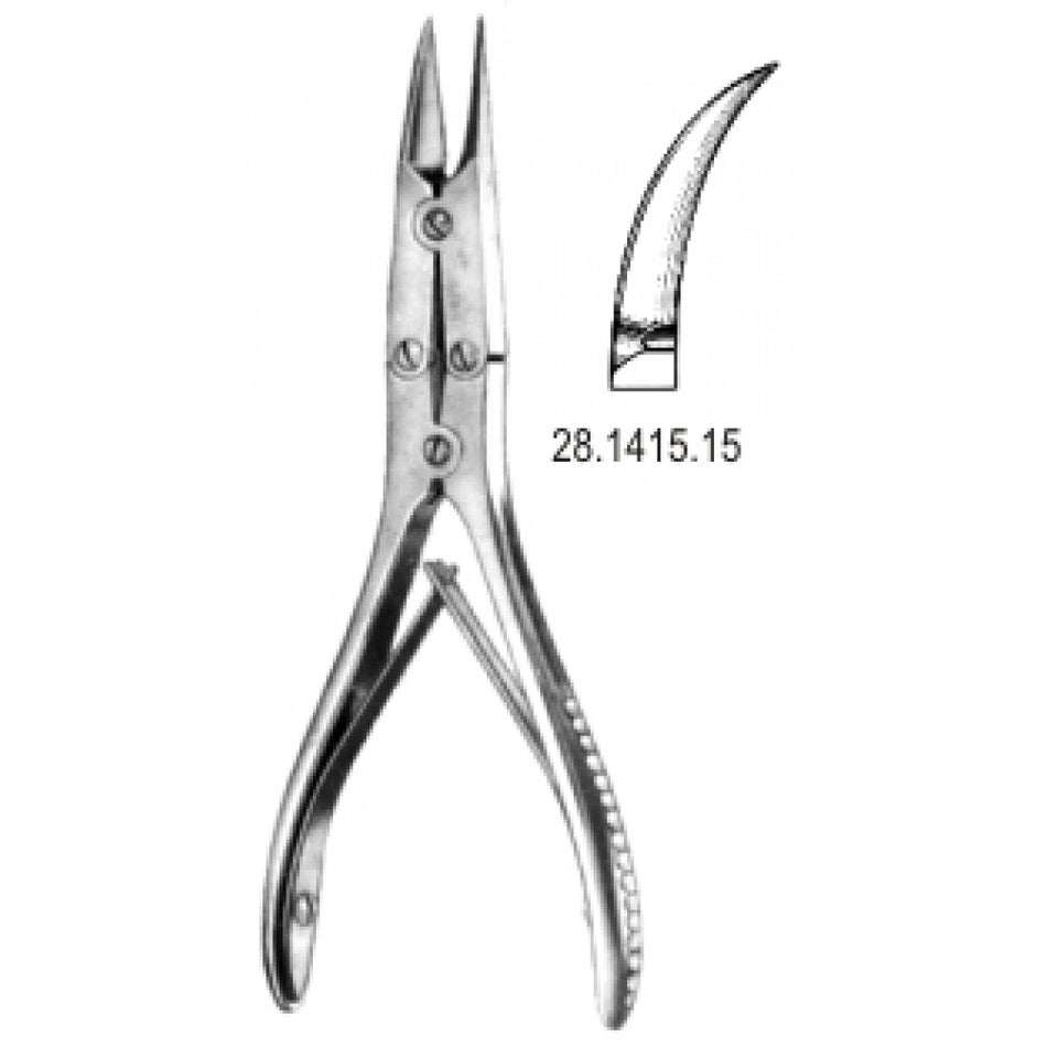 Curved bone cutting forceps 15 cm – Surgix Instruments