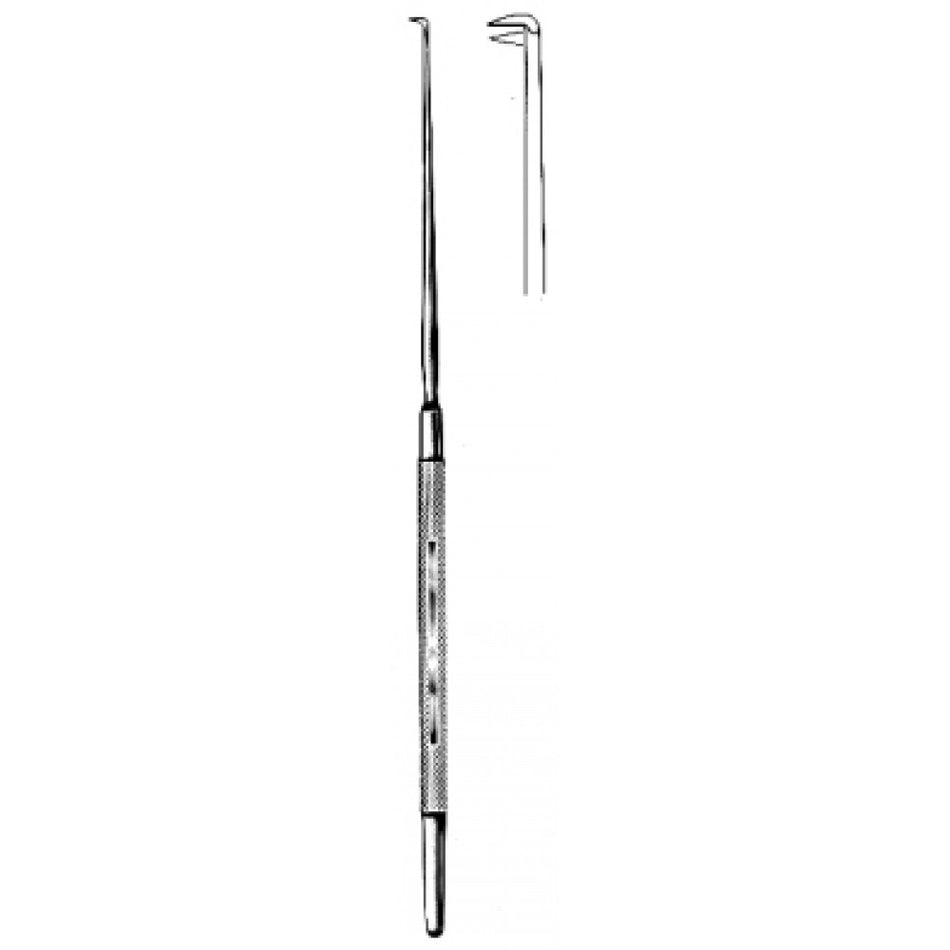 Adson Nerve Hook sharp 20cm – Surgix Instruments, SKU 30.0206.20