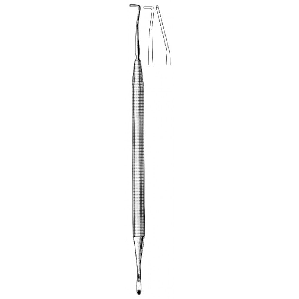Scoville angled hook and dissector d/e 30cm – Surgix Instruments, SKU 30.0210.30