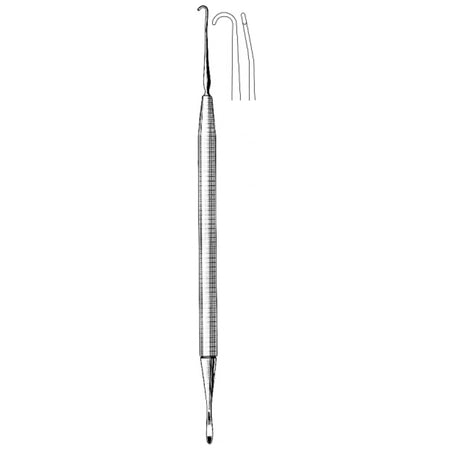 Scoville Curved hook and dissector d/e 30cm – Surgix Instruments, SKU 30.0212.30