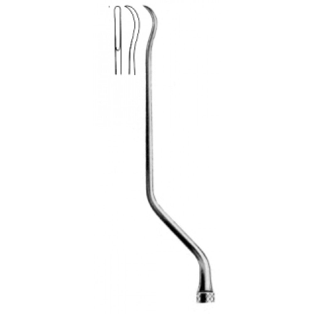 Yasargil Raspatory Curved up 2.0mm, 19cm – Surgix Instruments, SKU 30.0420.04