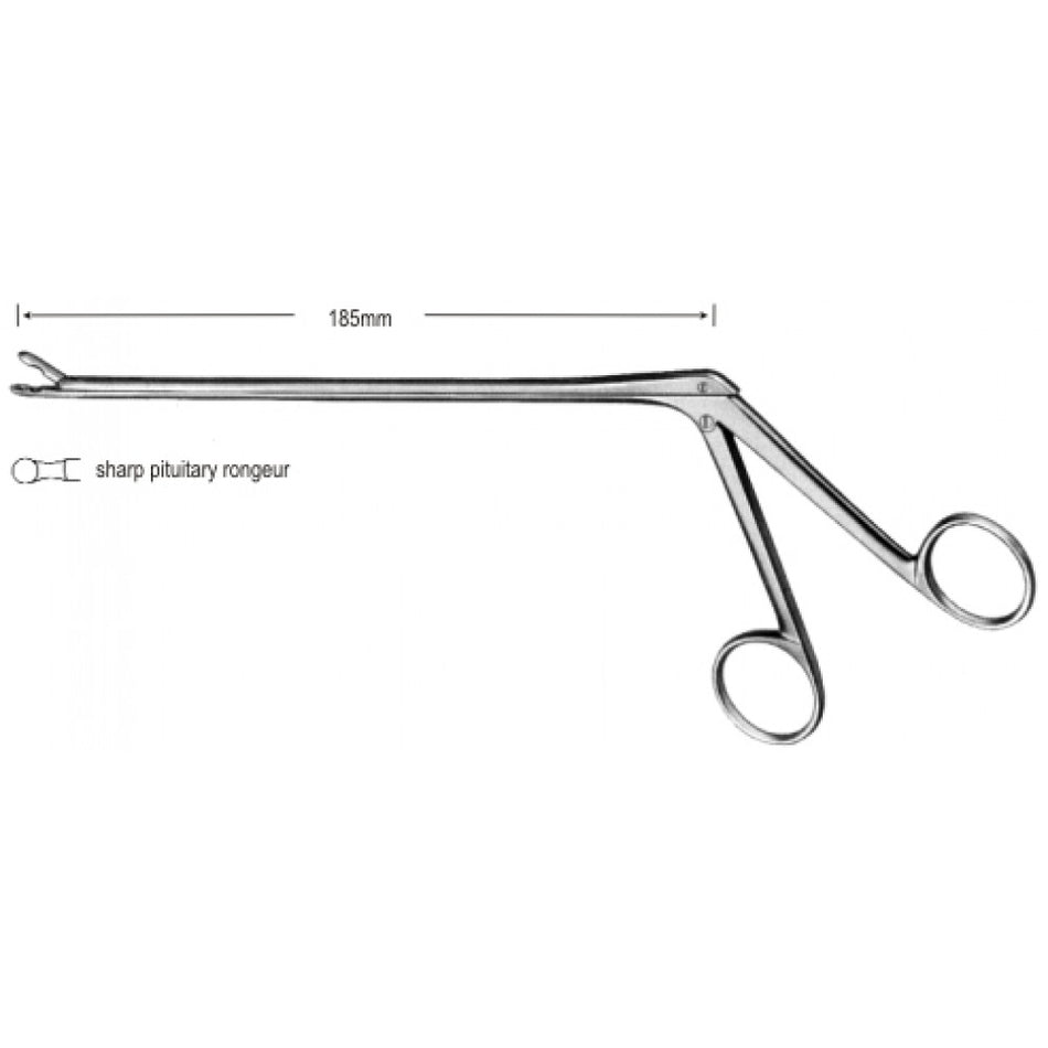 Yasargil Pituitary Rongeur sharp 3.5mm 18.5cm – Surgix Instruments, SKU 30.0574.25