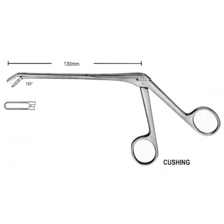 Cushing Laminectomy Rongeur ang. dn 4mm, 13cm – Surgix Instruments, SKU 30.0604.04