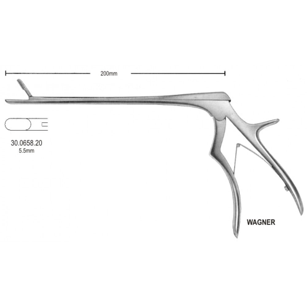 Wagner Laminectomy Rongeur Straight 4mm, 20cm – Surgix Instruments, SKU 30.0658.20