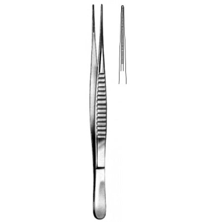 DeBakey Atraumatic Tissue Forceps 1.5mm, 24cm – Surgix Instruments