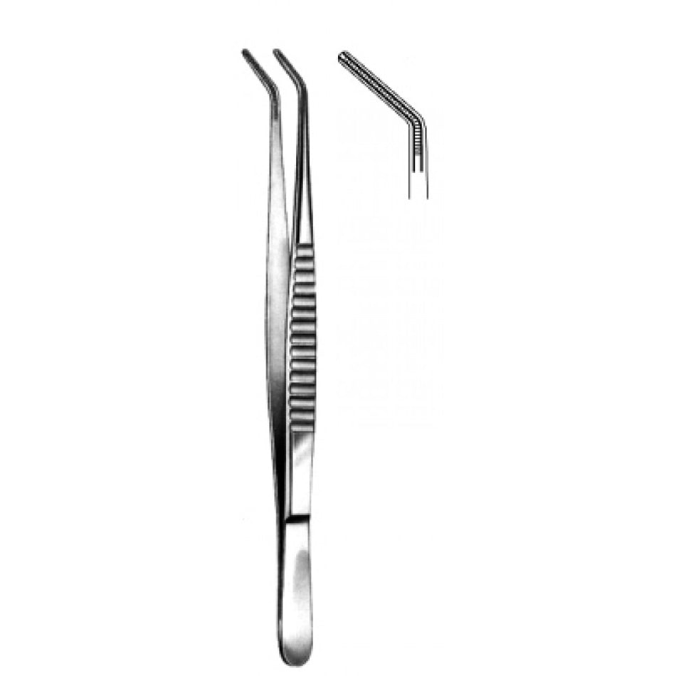 DeBakey Atraumatic Tissue Forceps 2mm Angled. 16cm – Surgix Instruments