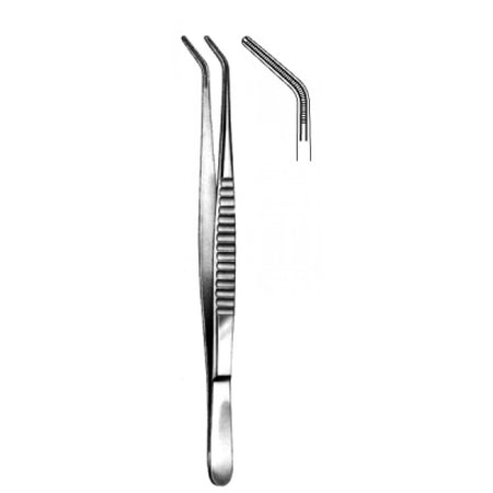 DeBakey Atraumatic Tissue Forceps 2mm Angled. 20cm – Surgix Instruments