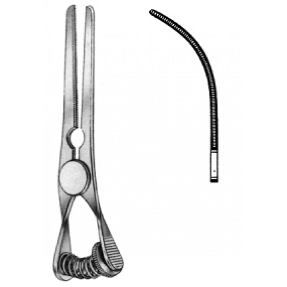 Glover Bulldog Clamp Atraumatic Curved deli. 7.8cm – Surgix Instruments