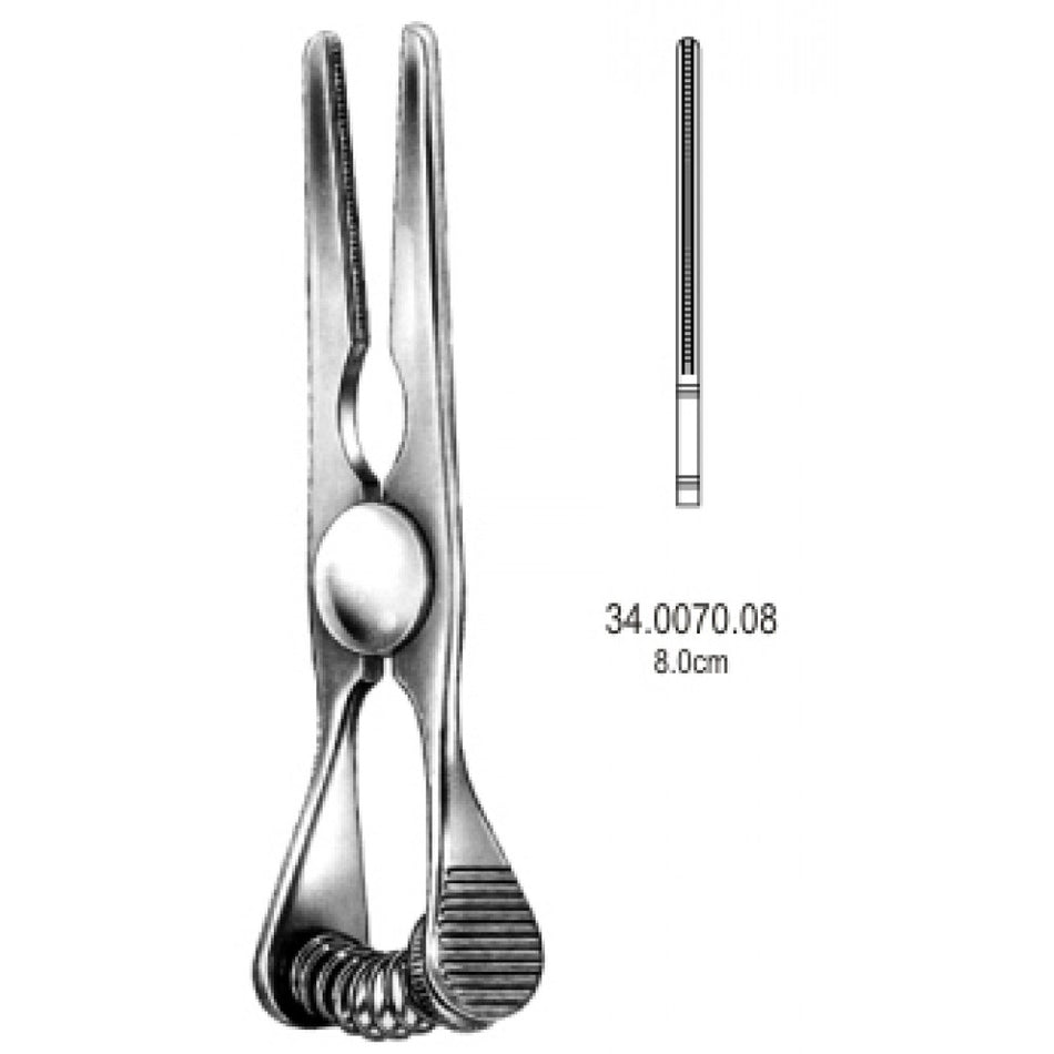Glover Bulldog clamp Atraumatic Straight 8.0cm – Surgix Instruments