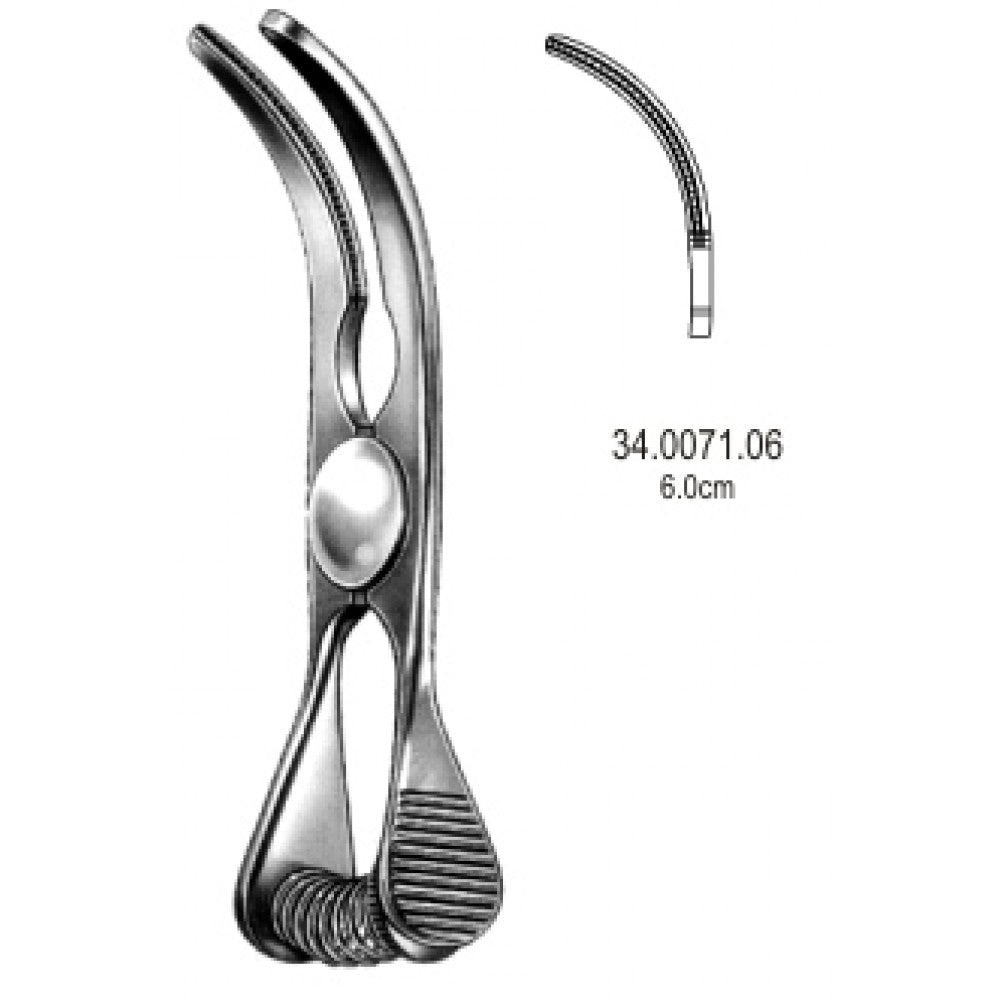 Glover Atraumatic Bulldog clamp Curved 5.5cm – Surgix Instruments