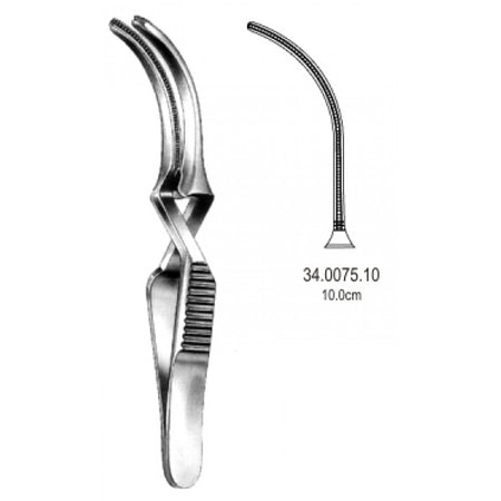 DeBakey Bulldog clamp Atraumatic Curved 10cm – Surgix Instruments