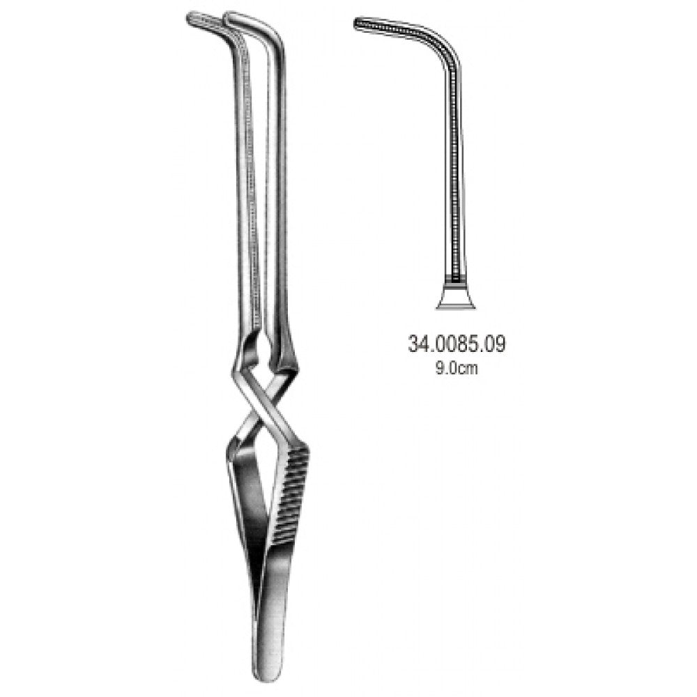 Gregory soft Atraumatic Bulldog Clamp Angled. 9cm – Surgix Instruments