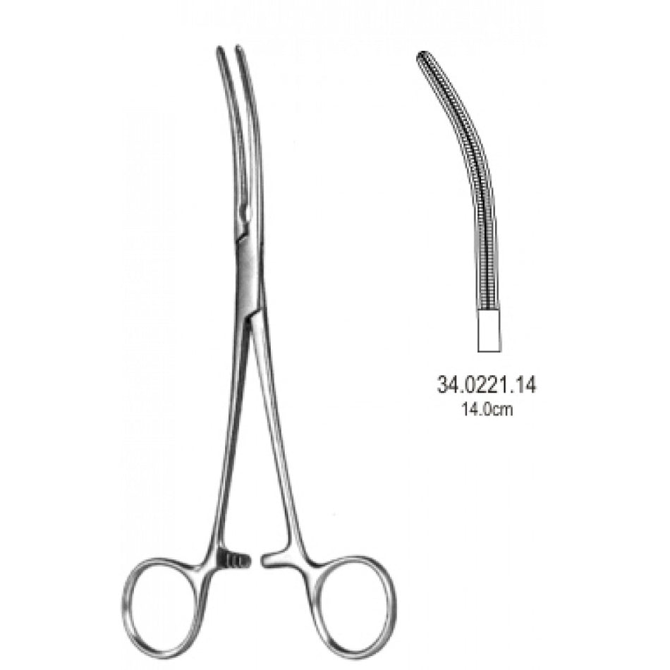 DeBakey Pean Atraumatic Artery Forceps Curved 14cm – Surgix Instruments