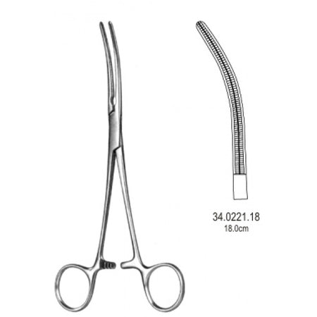DeBakey Pean Atraumatic Artery Forceps Curved 18cm – Surgix Instruments