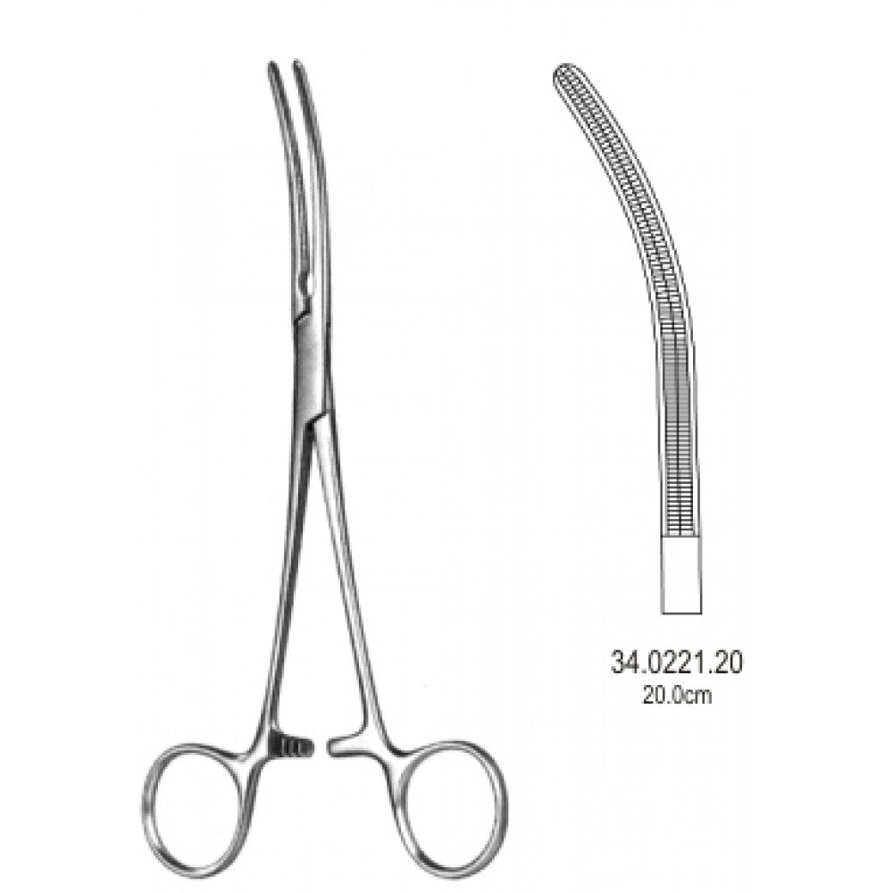 DeBakey Pean Atraumatic Artery Forceps Curved 20cm – Surgix Instruments