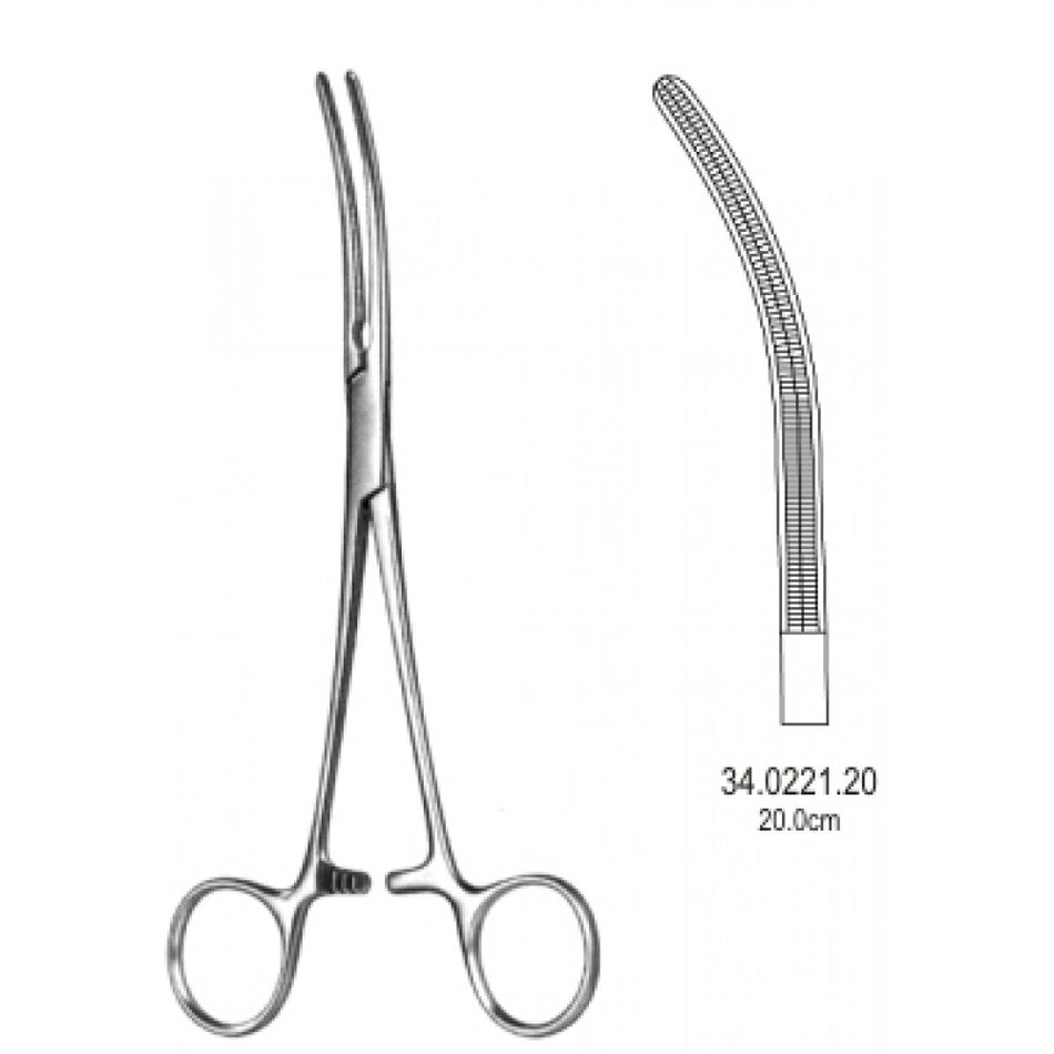 DeBakey Pean Atraumatic Artery Forceps Curved 20cm – Surgix Instruments