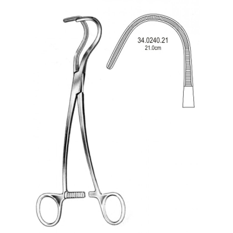 Wylie Atraumatic Clamp 21cm Fig.1 – Surgix Instruments