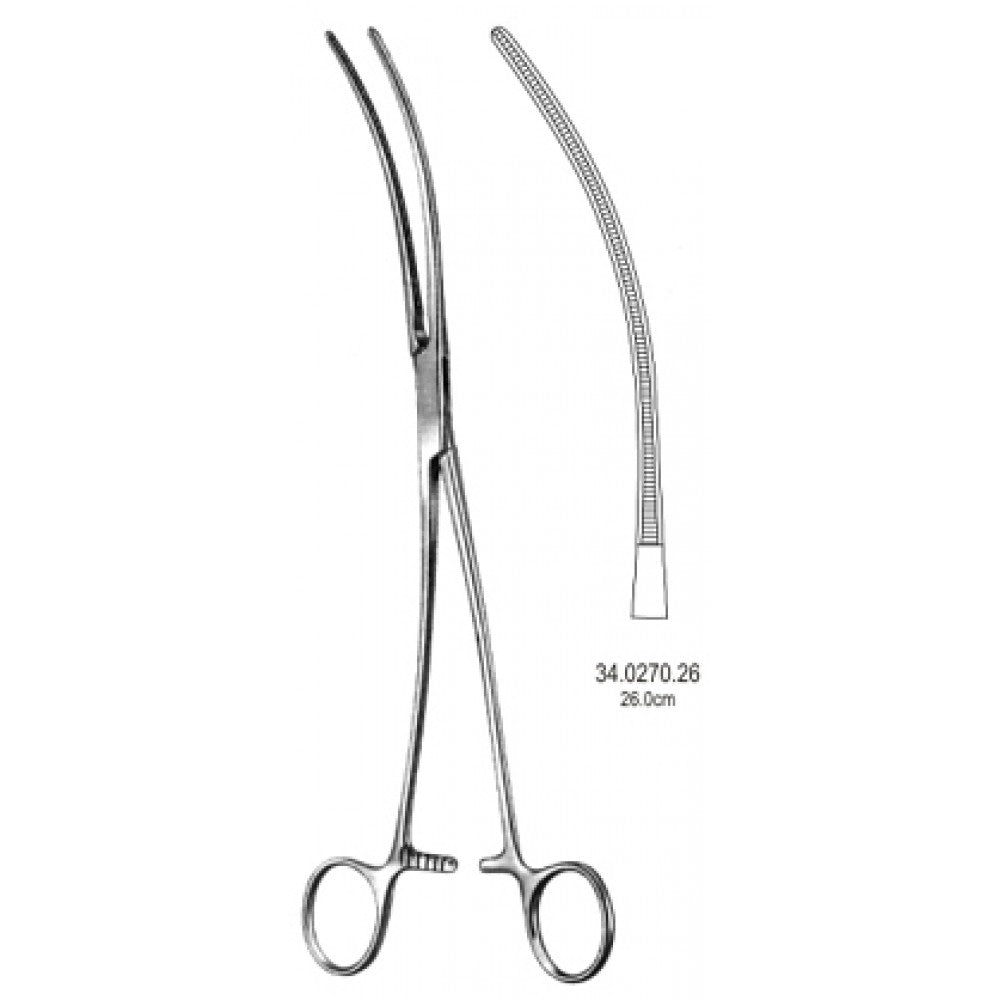 DeBakey Aortic Aneurysm Clamp Atraumatic 26cm – Surgix Instruments
