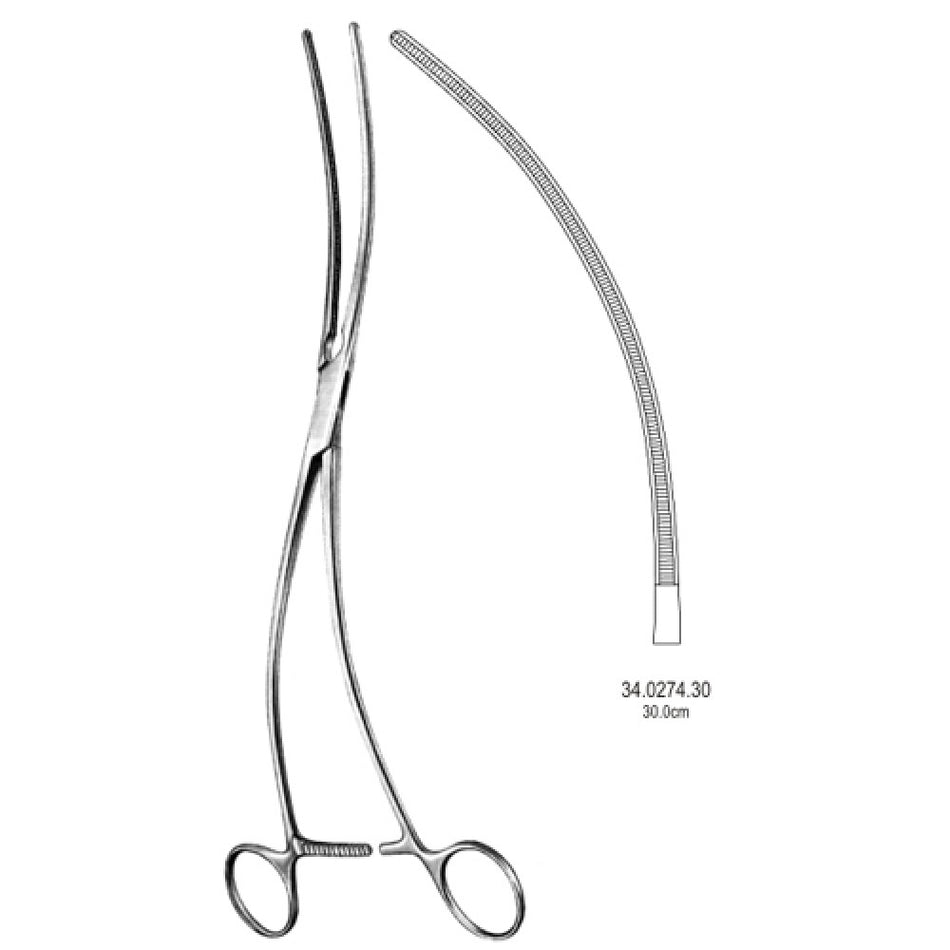 DeBakey Aortic Aneurysm Clamp Atraumatic 30cm – Surgix Instruments