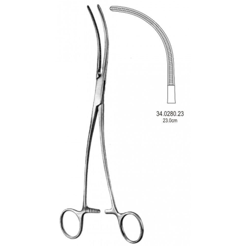 DeBakey Bahnson Aortic Aneurysm Clamp 23cm – Surgix Instruments