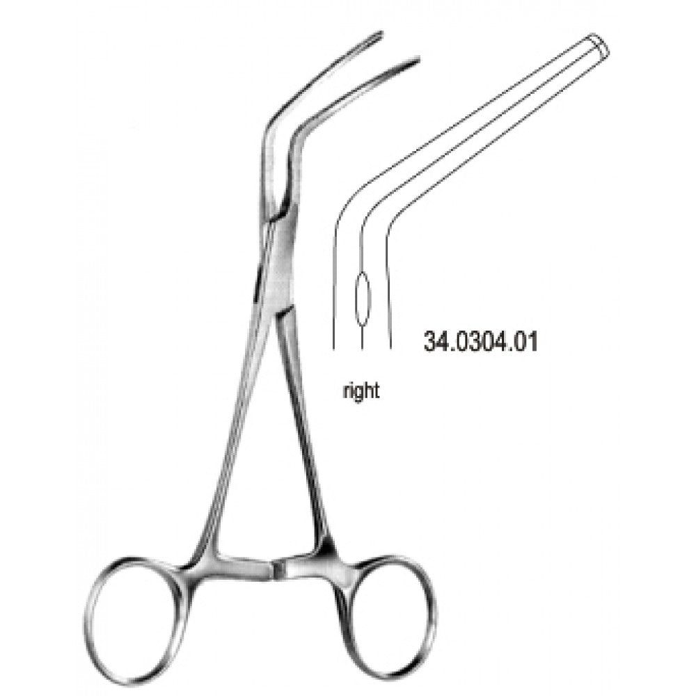 Subramanian Aortic Pedi. Clapm right 15.5cm – Surgix Instruments