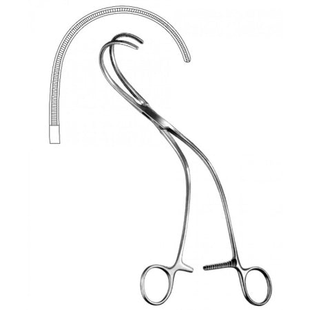 Weber Atraumatic Aortic Clamp left 26cm – Surgix Instruments