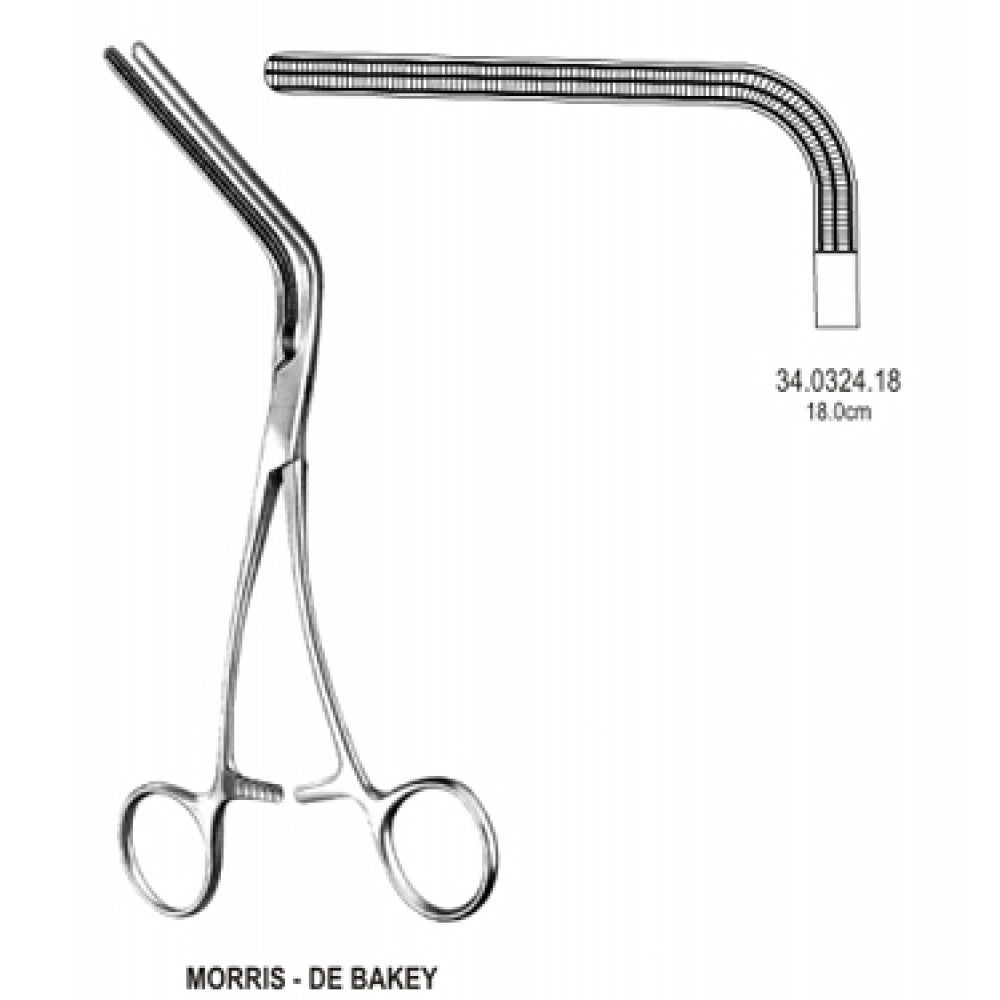 DeBakey-Morris Aortic Clamp Atraumatic 18cm – Surgix Instruments