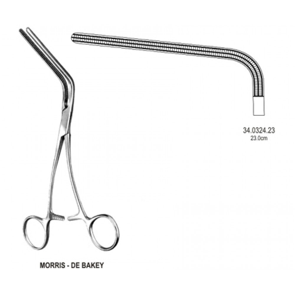 DeBakey-Morris Aortic Clamp Atraumatic 23cm – Surgix Instruments