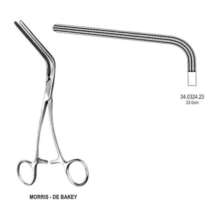 DeBakey-Morris Aortic Clamp Atraumatic 23cm – Surgix Instruments