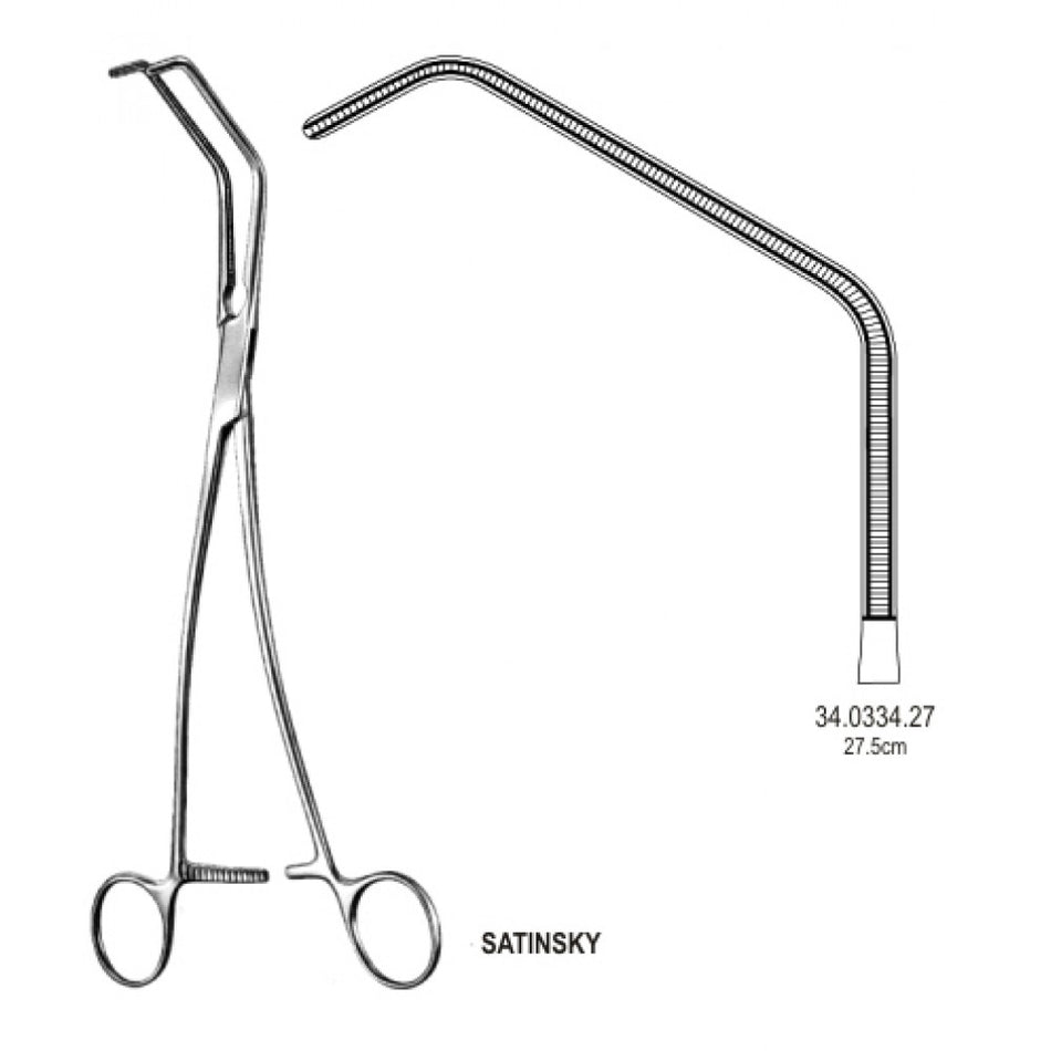 Satinsky Vena Cava Atraumatic Forceps 27.5cm – Surgix Instruments
