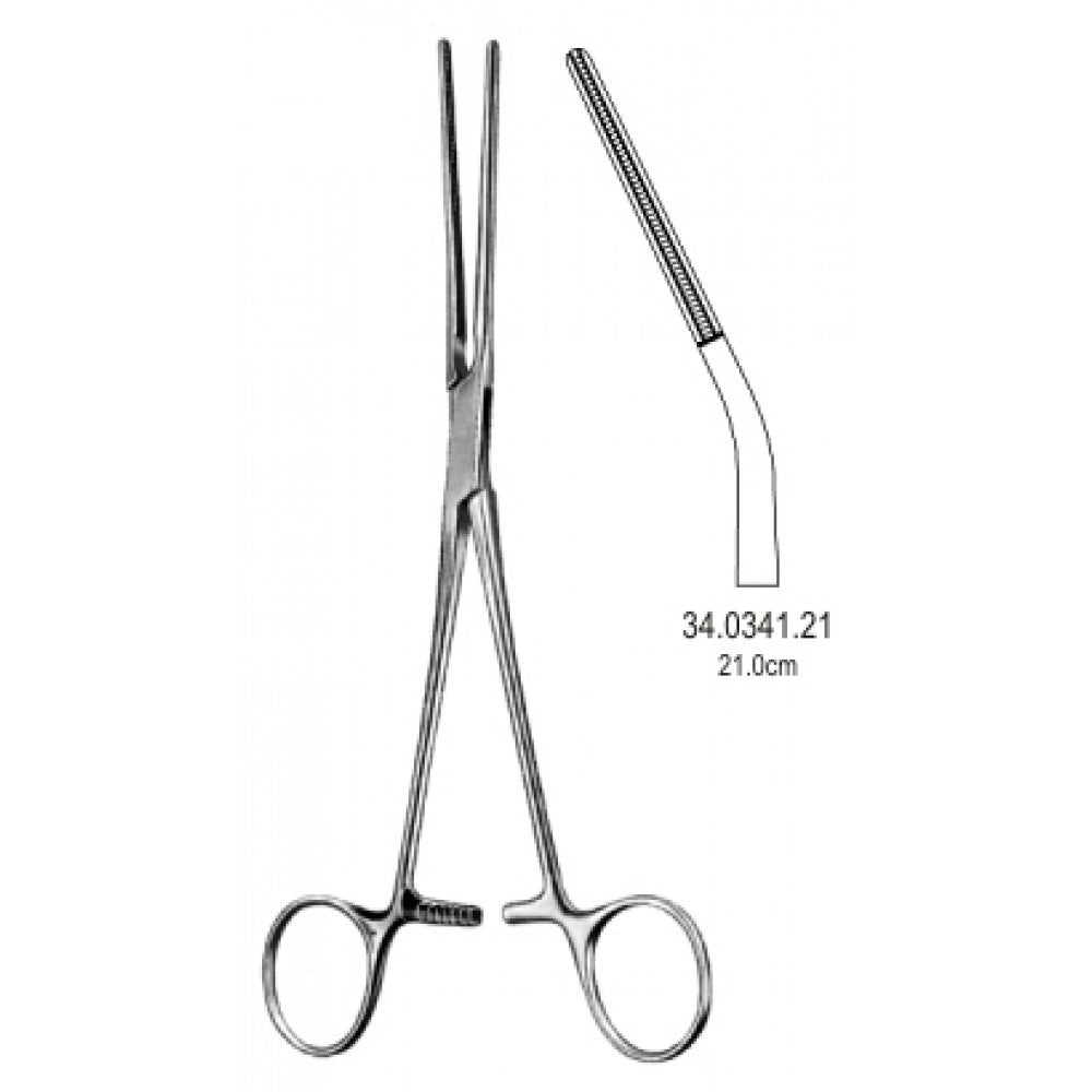 Potts Coarctation Forceps Atraumatic Angled. 21cm – Surgix Instruments