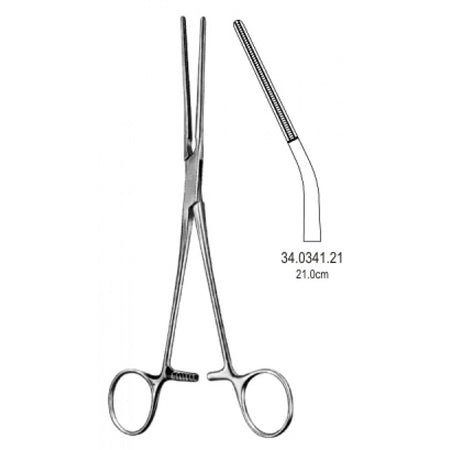 Potts Coarctation Forceps Atraumatic Angled. 21cm – Surgix Instruments