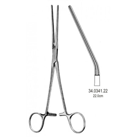 Potts Coarctation Forceps Atraumatic Angled. 22cm – Surgix Instruments