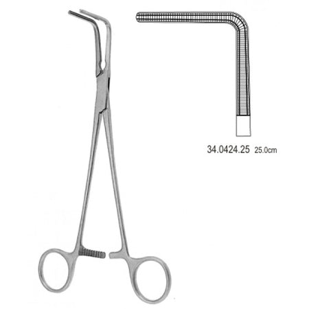 Lees Bronchus Clamp Atraumatic right angle 25cm – Surgix Instruments