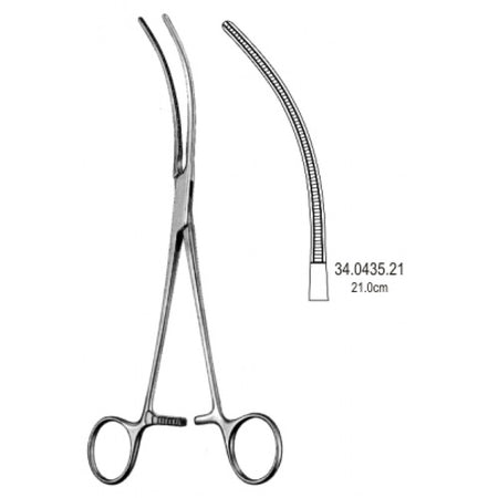 Potts Atraumatic Blood Vessel Forceps Curved 21.5cm – Surgix Instruments