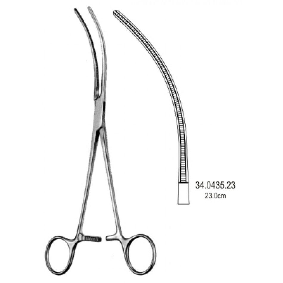 Potts Atraumatic Blood Vessel Forceps Curved 23cm – Surgix Instruments