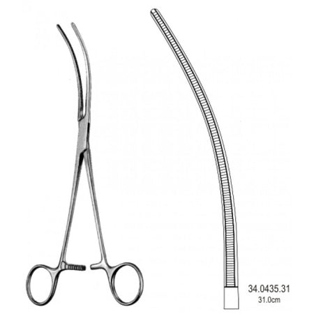 Potts Atraumatic Blood Vessel Forceps Curved 31cm – Surgix Instruments