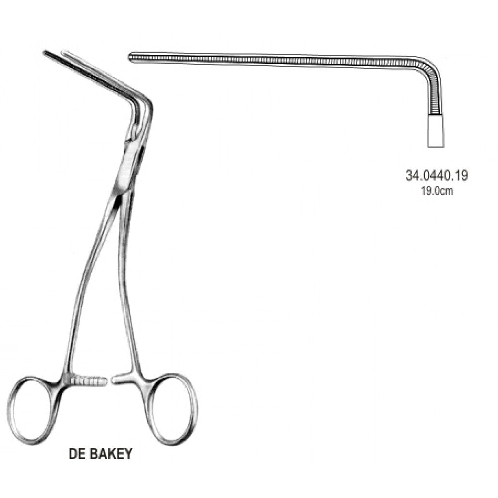 DeBakey Atraumatic Blood Vessel Forceps 19cm – Surgix Instruments
