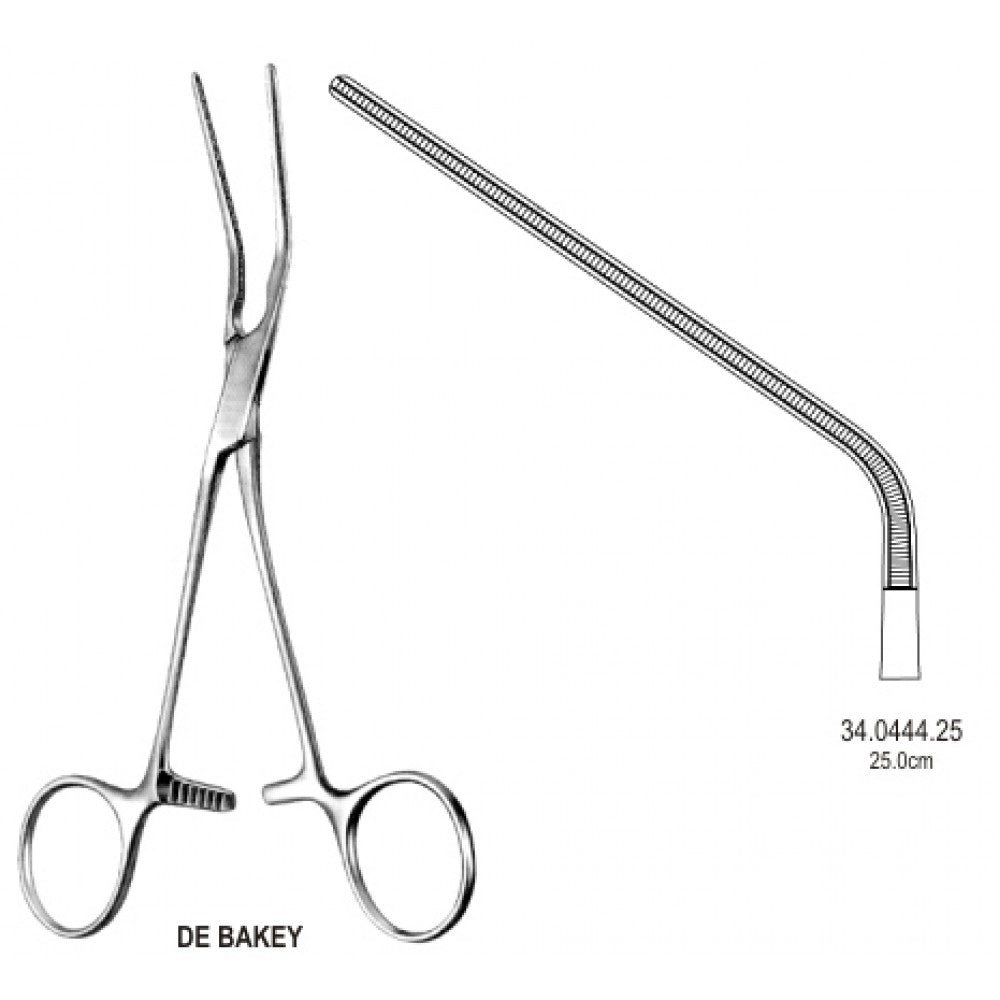 DeBakey Atraumatic Blood Vessel Forceps 25cm – Surgix Instruments