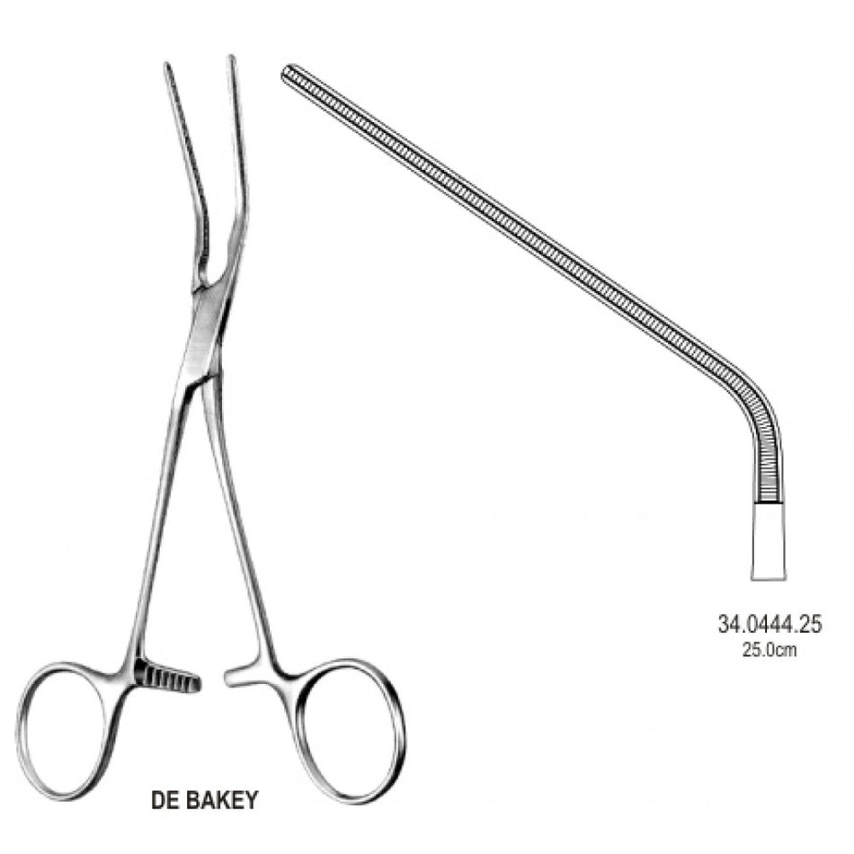 DeBakey Atraumatic Blood Vessel Forceps 25cm – Surgix Instruments