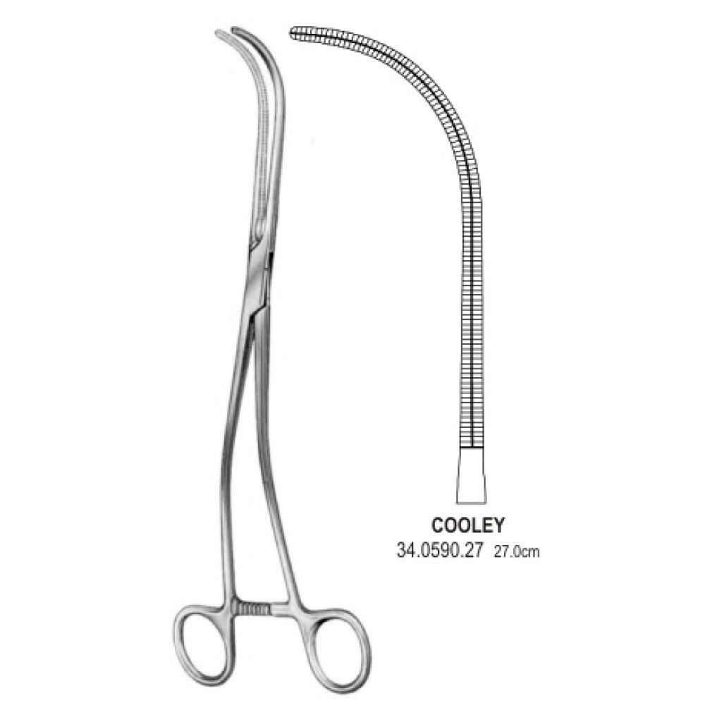 Cooley Vena Cava Clamp 27cm – Surgix Instruments
