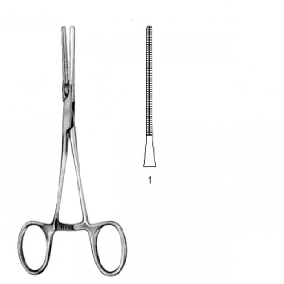 Neonatal and Pedi. Clamp Straight deli. Fig.1 14.5cm – Surgix Instruments