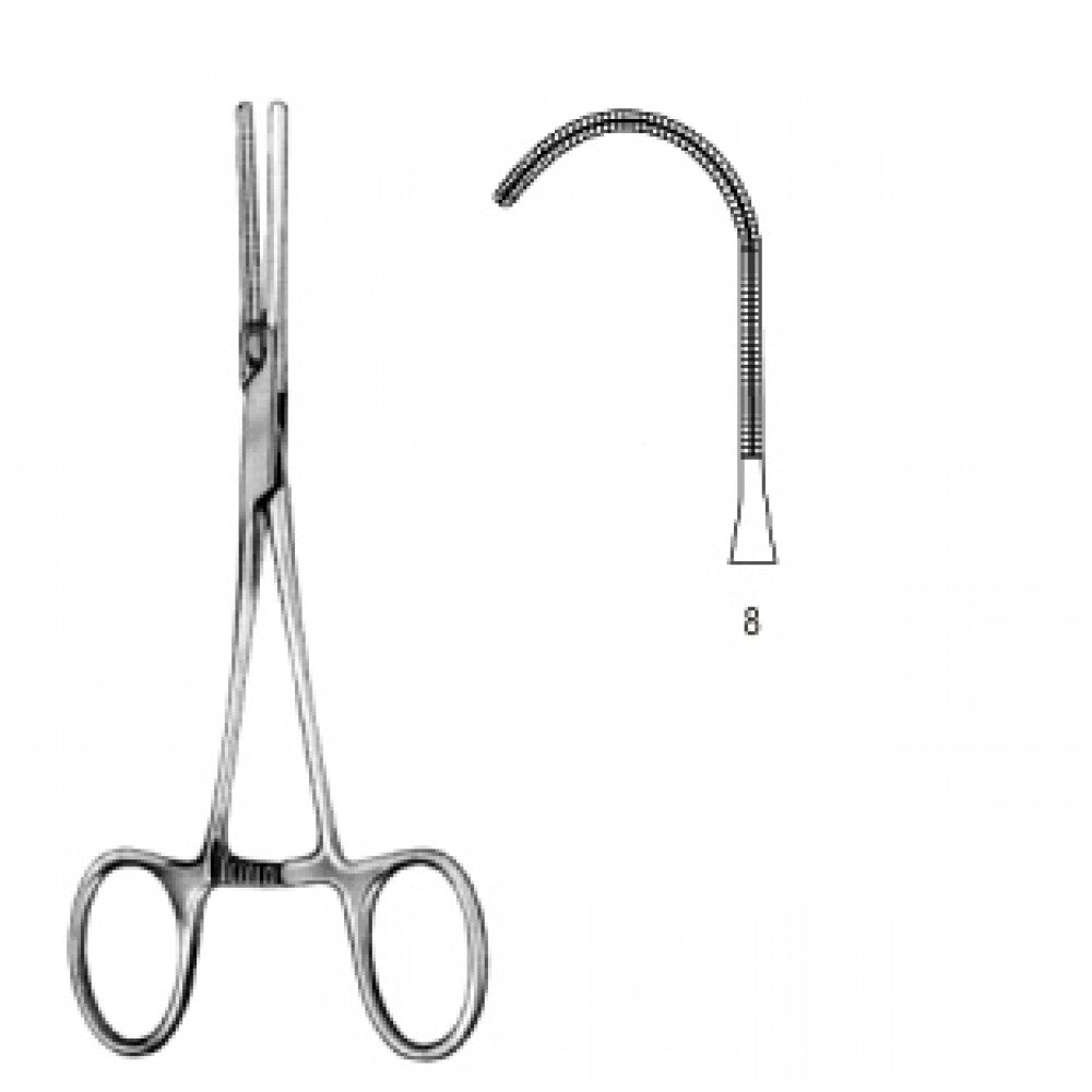 Neonatal and Pedi. Clamp Straight deli. Fig.8 14cm – Surgix Instruments