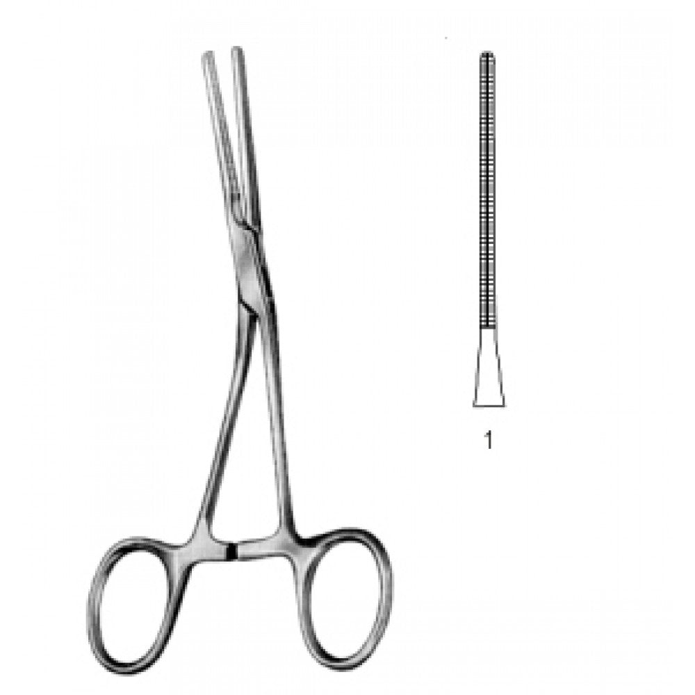 Neonatal and Pedi. Clamp Angled. deli.Fig.1 14.5cm – Surgix Instruments
