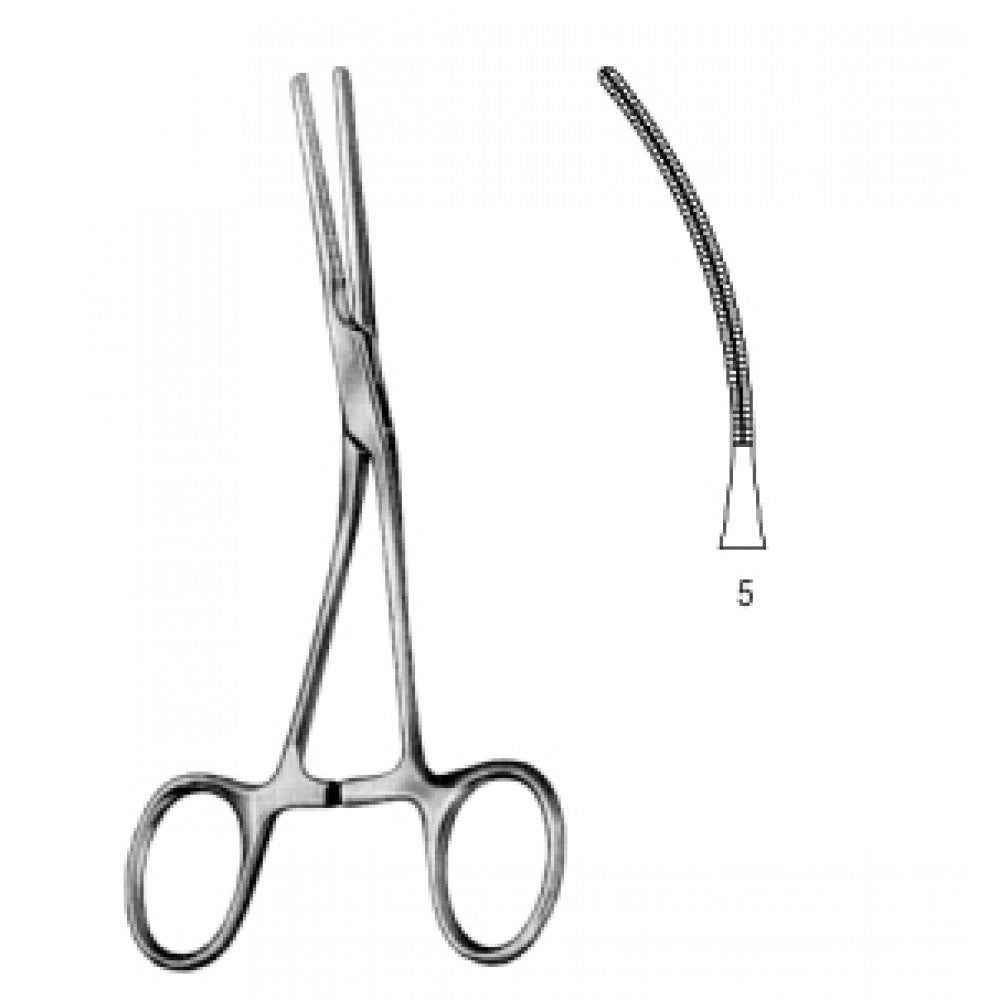 Neonatal and Pedi. Clamp Angled. deli.Fig.5 14cm – Surgix Instruments