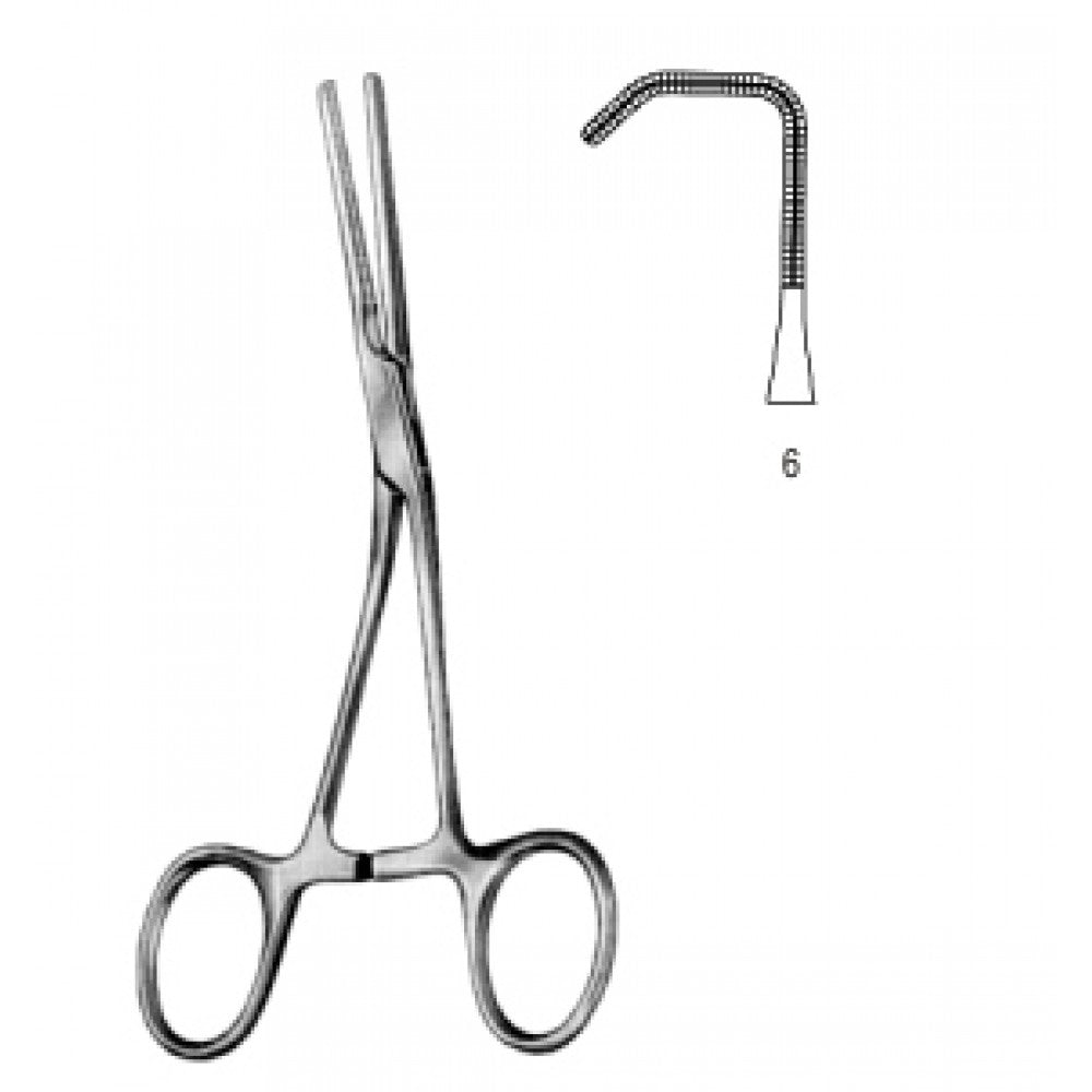 Neonatal and Pedi. Clamp Angled. deli.Fig.6 13.5cm – Surgix Instruments