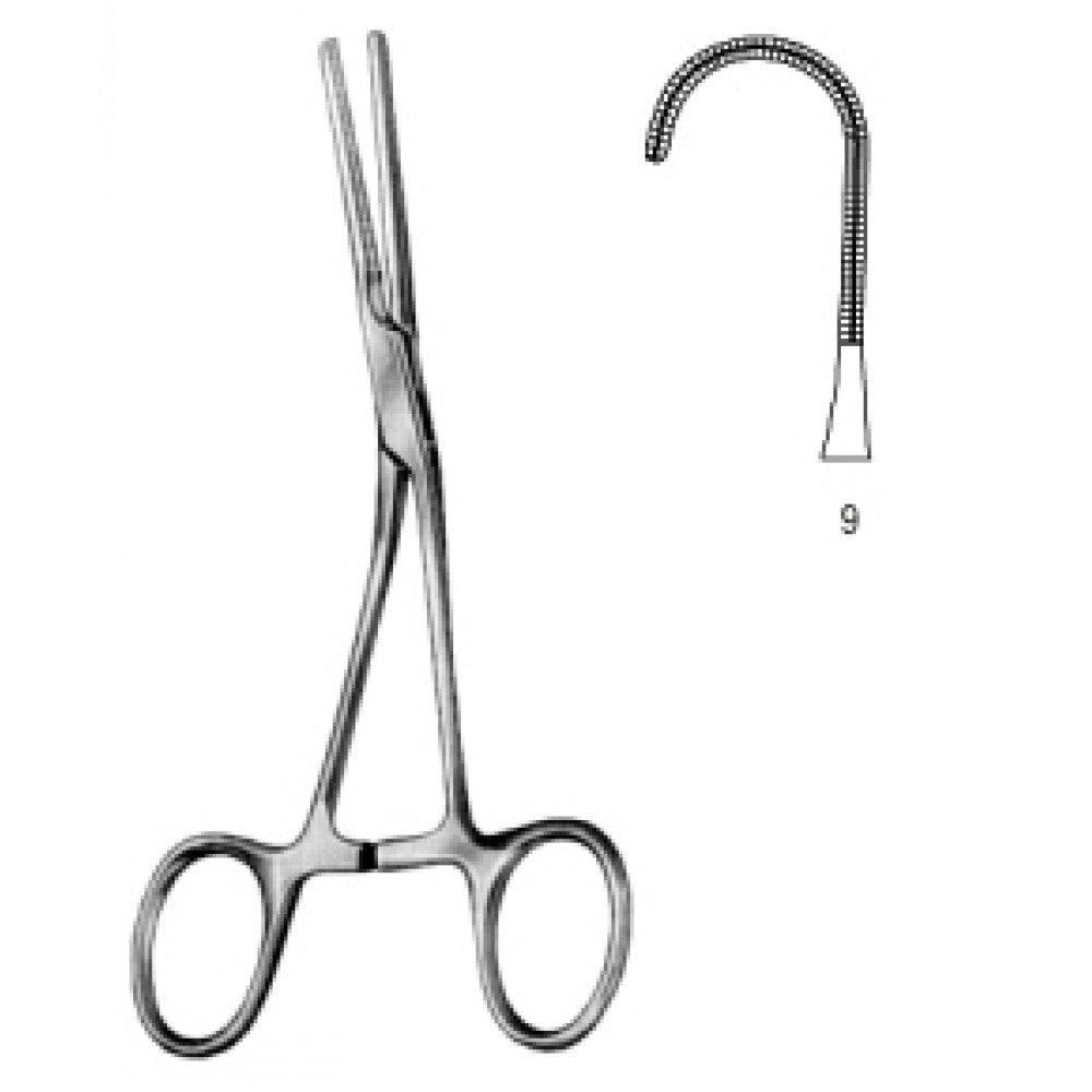 Neonatal and Pedi. Clamp Angled. deli.Fig.9 13.5cm – Surgix Instruments