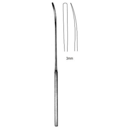 Vascular Spatula S/E 3mm, blunt 18.5cm – Surgix Instruments