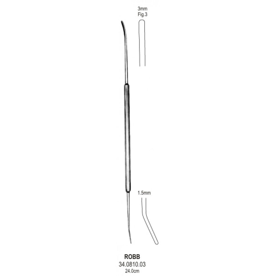 Robb Intima Spatula and Dilator 3x1.5mm, 24cm – Surgix Instruments