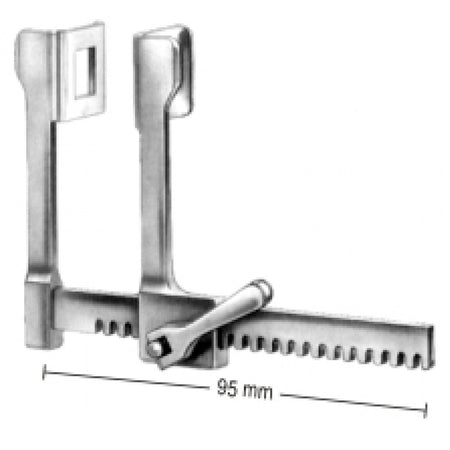Finochietto Baby Spreader 18x20x75mm Alum – Surgix Instruments Thoracic & Lung Surgery Instrument, SKU 36.7410.02